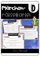 Vorschau - Aufgabenkarten - Märchenrätselkartei / Märchen, Freiarbeit & interaktive Übung - Deckblatt