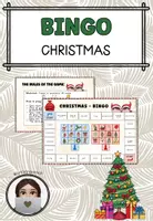 Vorschau - Arbeitsblätter - Bingo: Christmas (Weihnachten) - Deckblatt