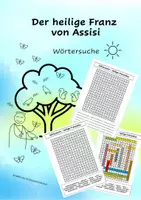 Vorschau - Arbeitsblätter - Der heilige Franz von Assisi - Wörtersuche - Deckblatt