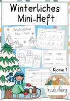 Vorschau - Arbeitsblätter - Winterliches Mini-Heft (Winter - Weihnachten) - Deckblatt