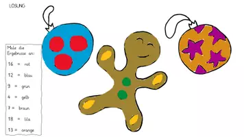 Vorschau - Mal- und Bastelvorlagen - Rechen-Mal-Blätter Weihnachten ZR20 - Seite 3