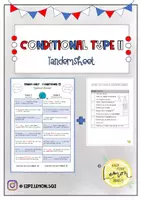 Vorschau - Arbeitsblätter - Conditional Sentences (Type 2) - Tandemsheet - Deckblatt
