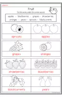Vorschau - Arbeitsblätter - Fruit - Vocabulary Worksheets - Seite 2