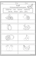 Vorschau - Arbeitsblätter - Fruit - Vocabulary Worksheets - Seite 3