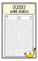 Vorschau - Arbeitsblätter - Fruit - Word Search - Deckblatt