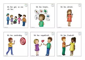 Vorschau - Mal- und Bastelvorlagen - 24 Affirmationen Karten Werte "Ich bin" Adventskalender - Seite 3