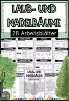 Vorschau - Arbeitsblätter - Laub- und Nadelbäume (heimische Bäume) - Forschungsheft (Arbeitsblätter + Lösungen) - Deckblatt