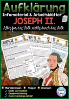 Vorschau - Unterrichtsreihen - Aufklärung Arbeitsblätter - Joseph II. - Deckblatt