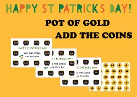 Aperçu - Cartes / Images - Pot of Gold Addition Practice for Saint Patrick's Day Math / Pot of Gold Addition Practice pour les mathématiques de la Saint-Patrick - Page de couverture