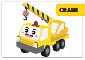 Aperçu - Cartes / Images - Construction Transportation flashcards / Cartes mémoire de transport de construction - Page 2