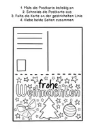 Vorschau - Mal- und Bastelvorlagen - Weihnachts-Karten 🎅🏼Postkarten zum Ausmalen & Verschenken - Seite 3