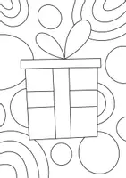 Vorschau - Mal- und Bastelvorlagen - Abstrakte Mosaik Winter-Bilder zum Ausmalen - Winterkunst - Seite 2