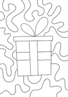 Vorschau - Mal- und Bastelvorlagen - Abstrakte Mosaik Winter-Bilder zum Ausmalen - Winterkunst - Seite 3