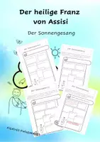 Vorschau - Arbeitsblätter - Franz von Assisi - Der Sonnengesang - Deckblatt