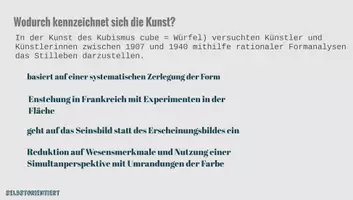 Vorschau - Präsentationen/Tafelbilder - Präsentation: Kubismus - Stundenentwurf / Lehrermaterial - Seite 1