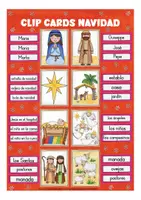 Vista previa - Juegos / Gamificación - clip cards NAVIDAD Español (el cuento de Navidad) - página 1