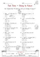 Vorschau - Arbeitsblätter - Going to Future Quiz Test Freebie - Seite 1