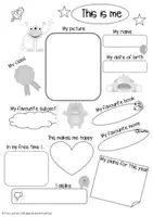Vorschau - Arbeitsblätter - This is me! - sich vorstellen - Little Alien Edition - Seite 2