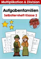 Vorschau - Arbeitsblätter - Aufgabenfamilien: Multiplikation & Division - Forscherheft - Deckblatt
