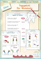 Vorschau - Bildkarten - Zähne | Yogagedicht Der Wackelzahn Kinderyoga - Deckblatt