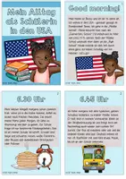 Vorschau - Arbeitsblätter - Typischer Schulalltag in den USA - Mini-Material - Seite 1