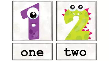 Vorschau - Spiele - monster numbers - englische Zahlen - Deckblatt