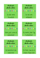 Vorschau - Bildkarten - Komplimente Adventskalender Klasse 1 - 4 - Seite 1
