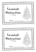 Vorschau - Arbeitsblätter - Ferienheft Weihnachten | Übungsheft Weihnachten | Klasse 1 | Weihnachtsferien - Seite 1