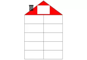 Vorschau - Präsentationen/Tafelbilder - Zahlenhaus Blanko Vorlagen - Deckblatt