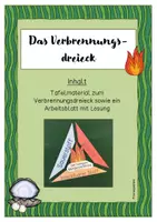 Vorschau - Arbeitsblätter - Tafelmaterial Verbrennungsdreieck - Deckblatt