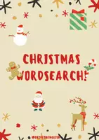 Vista previa - Hojas de trabajo - ¡Sopa de letras de Navidad en Inglés! - Portada