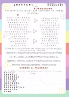 Vista previa - Hojas de trabajo - Cuaderno de ejercicios para trabajar la dislexia - página 1