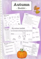 Vista previa - Hojas de trabajo - Autumn/ Fall - Booklet - Escuela Primaria - Portada