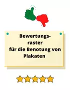 Vorschau - Lehrpläne/Lehrermaterial - Materialpaket Bewertungsraster Poster, Flyer, - Deckblatt