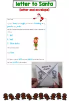 Vorschau - Mal- und Bastelvorlagen - letter to Santa - Wunschzettel an den Weihnachtsmann - Deckblatt