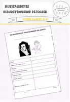 Vorschau - Arbeitsblätter - Musikalisches Geburtstagskind Dezember Klasse 3-4 - Deckblatt