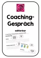Vorschau - Arbeitsblätter - Coaching-Gespräch - Refelxionbogen - Deckblatt