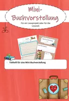 Vorschau - Arbeitsblätter - Faltheft (Mini-) Buchvorstellung + Lesepass - Deckblatt