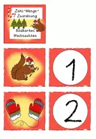 Vorschau - Bildkarten - Zahl-Menge-Bildkarten Weihnachten ZR 20 - Seite 1