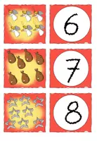 Vorschau - Bildkarten - Zahl-Menge-Bildkarten Weihnachten ZR 20 - Seite 3