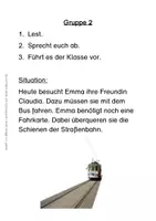 Vorschau - Aufgabenkarten - Verkehrserziehung - praktische Übung als Fußgänger - Seite 2