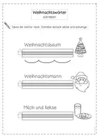 Vorschau - Arbeitsblätter - Weihnachtswörter schreiben und lesen - Seite 2