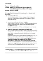 Vorschau - Arbeitsblätter - SCHNEELANDSCHAFT: Malerei mit Wasserfarben für die Unterstufe - Seite 1
