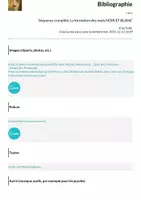 Aperçu - Préparation de séquence / Séquence complète - Séquence complète La formation des mots NOIR ET BLANC - Page 1