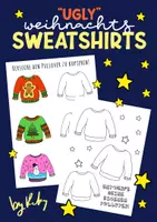 Vorschau - Arbeitsblätter - Coole Weihnachts Pullover zum Entwerfen und Ausmalen ⛄️ Ugly Christmas Sweater - Deckblatt