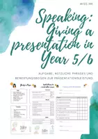 Vorschau - Test - Giving a presentation - Year 5/6 - Deckblatt