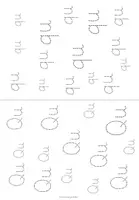 Vorschau - Unterrichtsreihen - Arbeitsblätter Buchstabe Qu Grundschrift Wochenplan Buchstabeneinführung - Seite 2