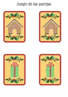 Vista previa - Juegos / Gamificación - Cartas de parejas Navidad - página 1