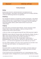 Vorschau - Stundenentwürfe - Verlaufsskizze "Märchen erfinden" - Seite 1