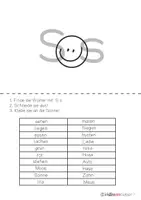 Vorschau - Arbeitsblätter - Deutsch: S s erkennen - Sonne - Seite 1